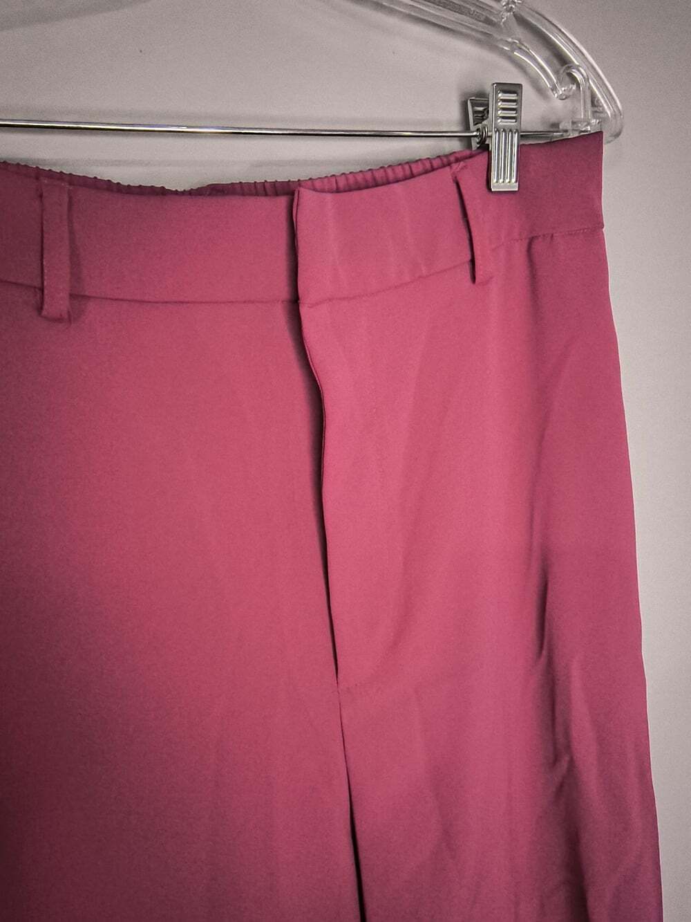 Entro High Waist Wide Leg Hot Pink Trousers Size Large #21084 Business Casual - Picture 5 of 14